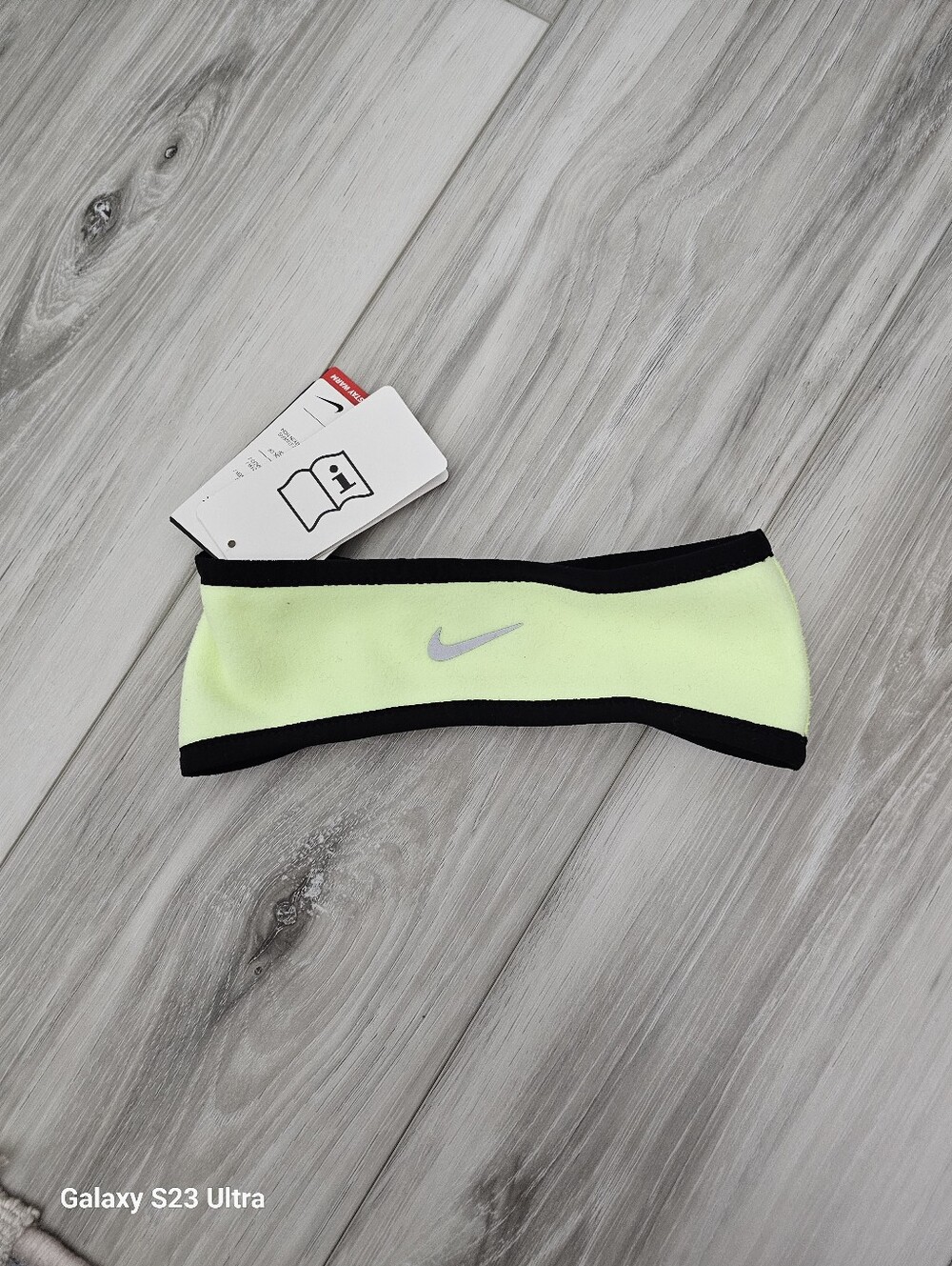 Nike Neon Yellow and Black Headband